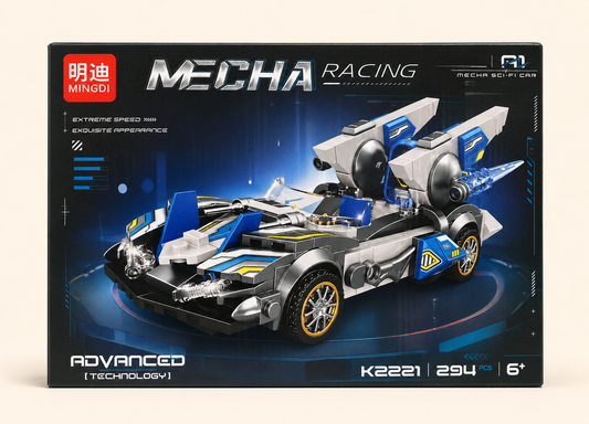 Caja del automóvil futurista Mecha Racing K2221 de 294 piezas