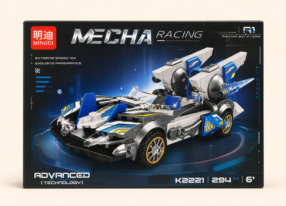 Automóvil Futurista Mecha Racing K2221 – 294 Piezas