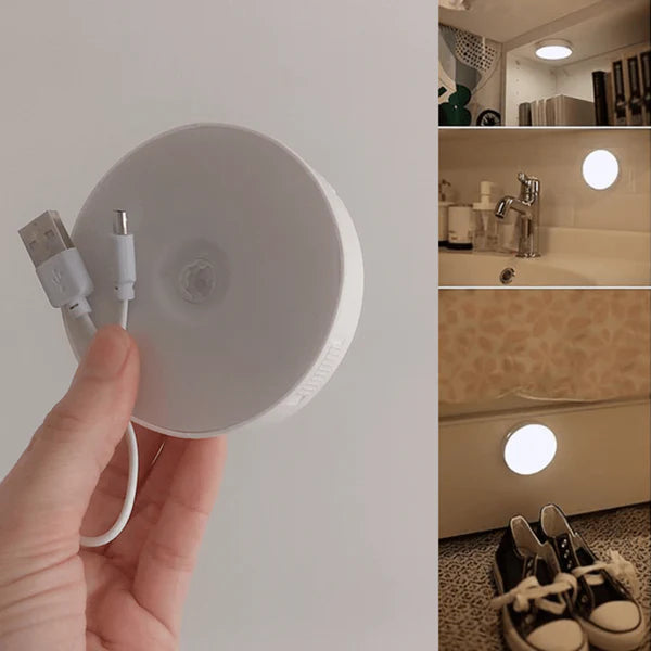 Pack 5 Luces LED con Sensor de Movimiento – Recargables USB