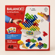 Caja frontal del juego Balance Building Blocks de 48 piezas